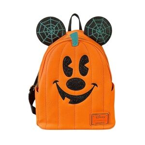 Mickey Pumpkin Loungefly Backpack Bag Disney Parks 2020